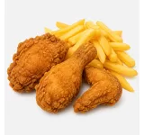 3 PIECES FRIED CHICKEN WITH CHIPS