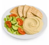 HUMMUS SALAD AND PITTA